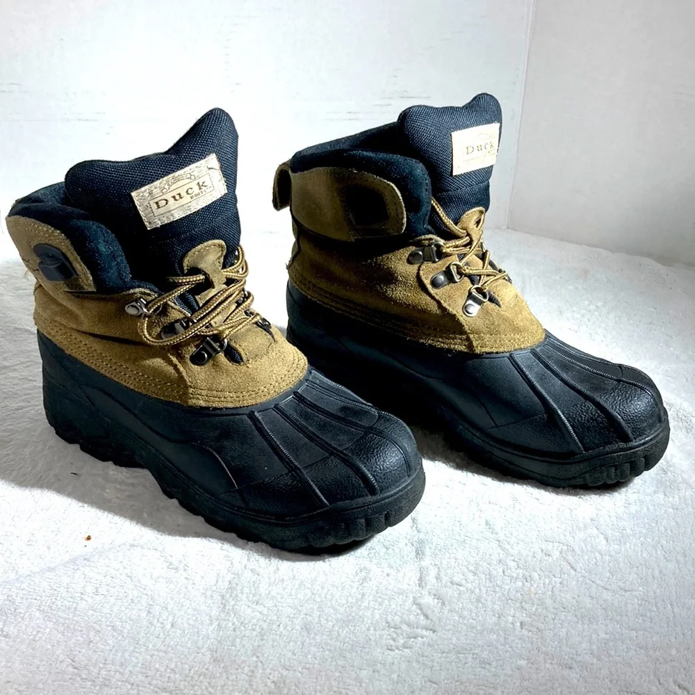 Mens Tan and Black Original Duck Boots